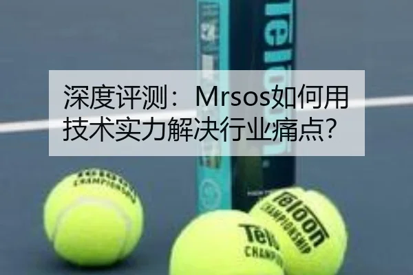 深度评测：Mrsos如何用技术实力解决行业痛点？